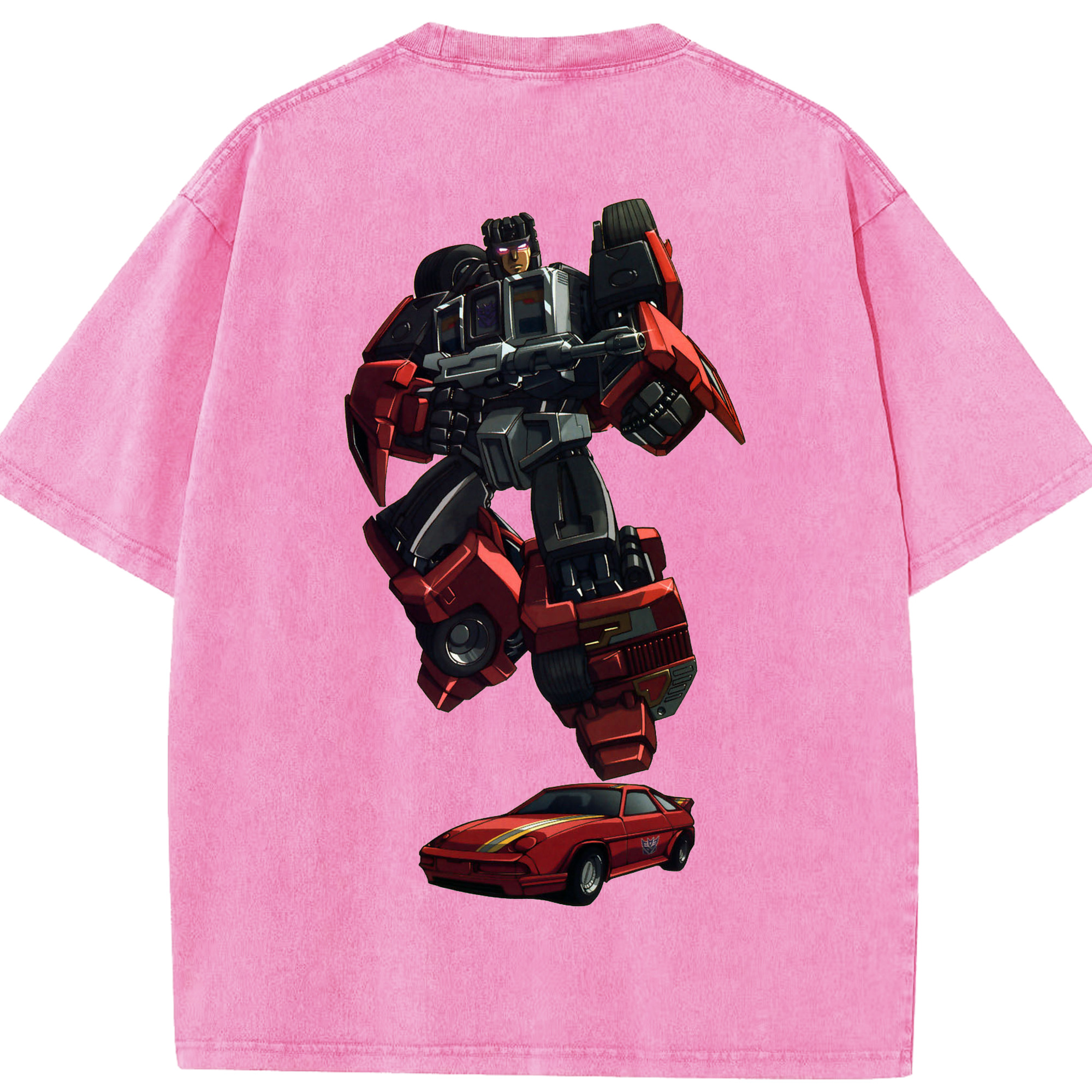 （画像用）  綿100% ヴィンテージ風 半袖Tシャツ（背面プリント）